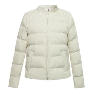 纻衣原创杏色轻中式立领羽绒棉服女2025冬装新款刺绣短款棉衣外套