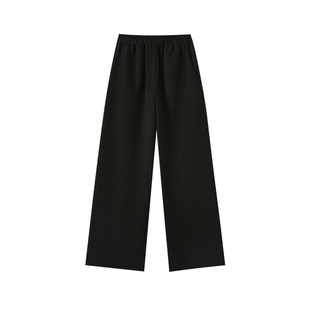 Marc O'Polo/MOP休闲垂感直筒裤自然腰阔腿裤宽松收腰夏季裤子