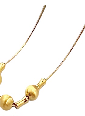 LALACHIC925纯银项链批发女猫眼球蛇骨链高级感小众设计ins风气质