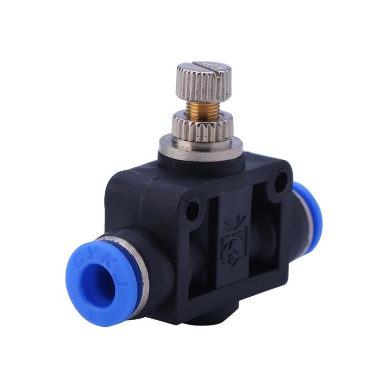 气管快速快插气动接头管道节流阀调速限流PA SA LSA4/6/8mm/10/12