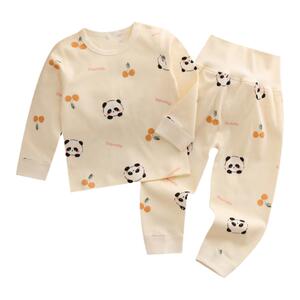 婴儿衣服秋衣秋裤新生儿分体衣套装满月服春秋冬季款睡衣全棉无骨