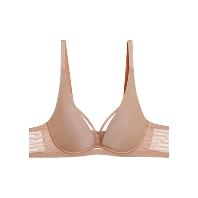 爱慕春日和风内衣女3/4软钢托悬浮薄杯大胸显小文胸AM13C531