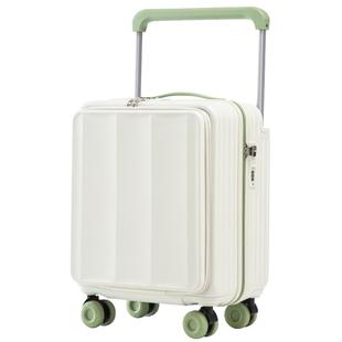 前开口行李箱18寸减震赛车轮女防爆拉链宽拉杆箱旅行登机密码箱男