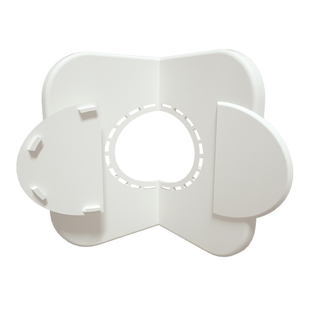 空调洞装饰盖粘贴方形墙角90度预留洞口遮丑盖直角墙孔多用盖美化