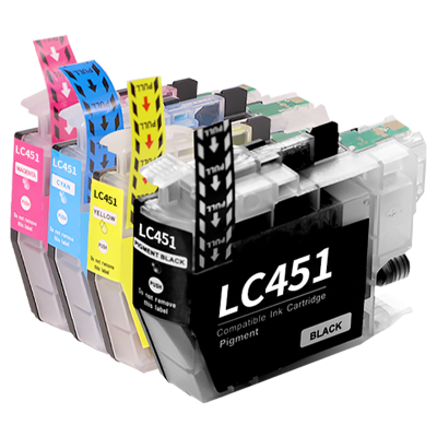 适用兄弟LC451原装墨盒MFC-J1010DW DCP-J1050DW彩色DCP-J1700DW一体打印机DCP-J1140DW墨水盒BrotherLC451XL