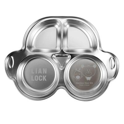 韩国联扣儿童不锈钢餐盘