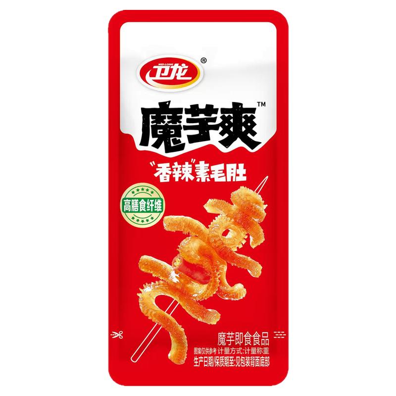 卫龙魔芋爽素毛肚香辣小包零食