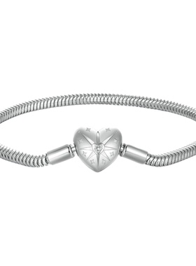 锦河畔星芒爱心S925银手链