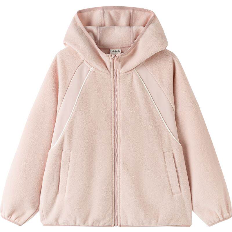 巴拉巴拉balaone儿童外套男女童宝宝上衣2025新款秋摇粒绒防静电
