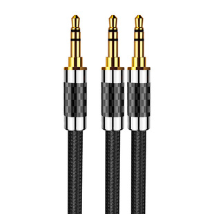 3.5公转双3.5公音频线一分二立体声手机电脑音箱双声道耳机音响线