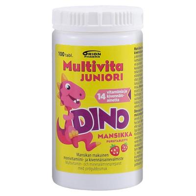 Orion芬兰小恐龙儿童复合维生素咀嚼片多口味100粒效期2026/9月