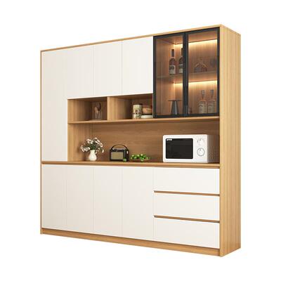 实木餐边一体靠墙餐厅茶碗柜