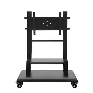 直播间液晶电视移动落地支架旋转90度横竖屏切换触控一体机挂架子