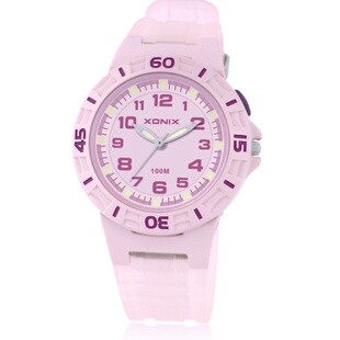 XONIX时尚简约儿童表男孩女孩夜光学生防水石英运动指针式手表YE
