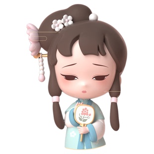 红楼梦林黛玉盲盒手办国潮文创摆件金陵十二钗公仔玩偶正版玩具