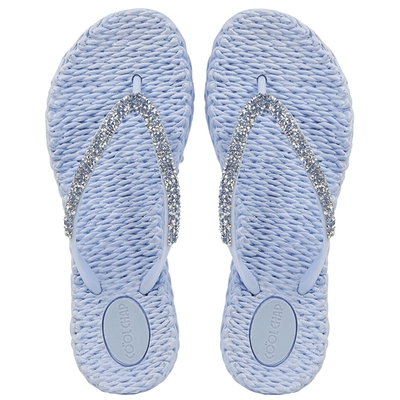 COOLCHAP麻绳手工编织人字拖女