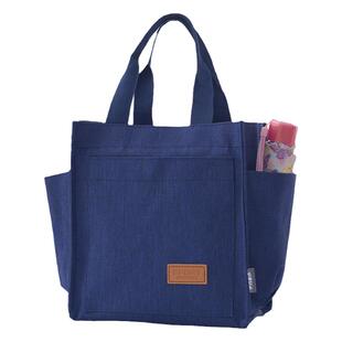 日式保温铝箔饭盒袋手提包带水杯位便当包学生午餐袋妈咪手拎布包