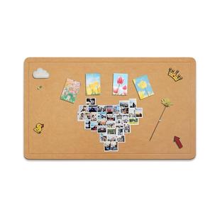 磁博士毛毡墙贴软木板照片墙背景毛粘板挂墙面上自粘装饰相片墙文化墙展示板主题墙创意便利贴幼儿园留言板