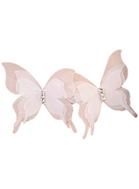 法式超仙蝴蝶网纱闪钻颈链高级感