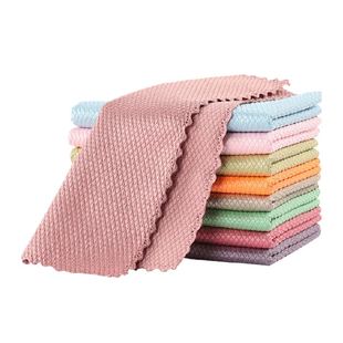 洗碗布鱼鳞抹布厨房清洁擦玻璃神器家用毛巾吸水不易掉毛抹布