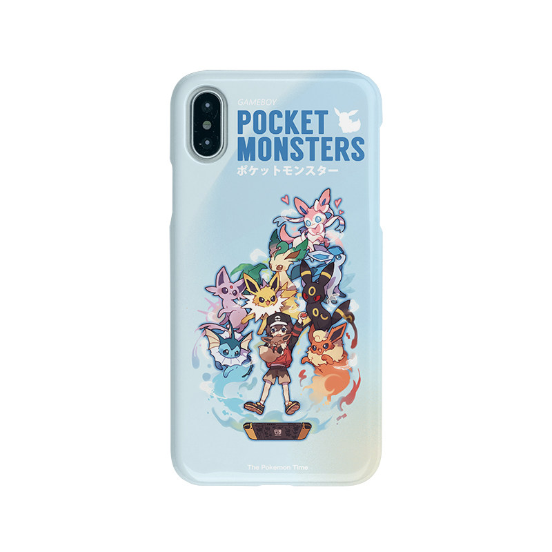 猫泽原创设计宝可梦伊布适用苹果12手机壳iphone13ProMax14软壳11