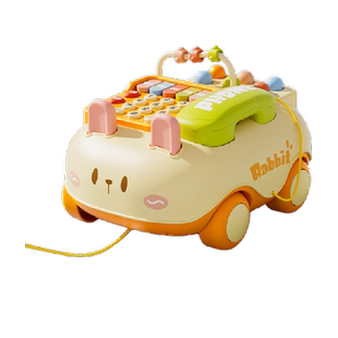 婴儿多功能电话车早教1岁以上宝宝仿真音乐座机模拟通话新年礼物6