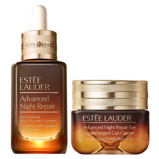 雅诗兰黛小棕瓶护肤套装 小棕微雕眼霜+精华抗皱紧致修护舒缓正品