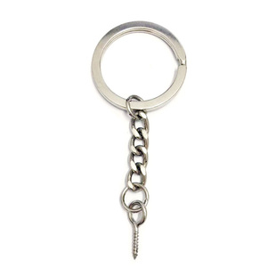 9.9包邮304不锈钢钥匙扣环圈非制定汽车DIY挂件金属配件大小铁圈