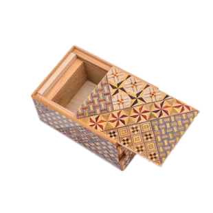 日本箱根寄木细工4寸秘密箱机关盒创意解锁储物盒储蓄盒惊喜礼物