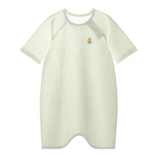 贝肽斯婴儿睡袍夏季2026新款纯棉防踢被神器宝宝一体睡裙婴儿睡袋