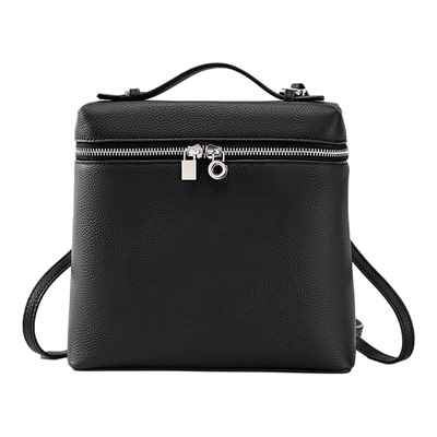 头层牛皮大学生上课通勤双肩背包