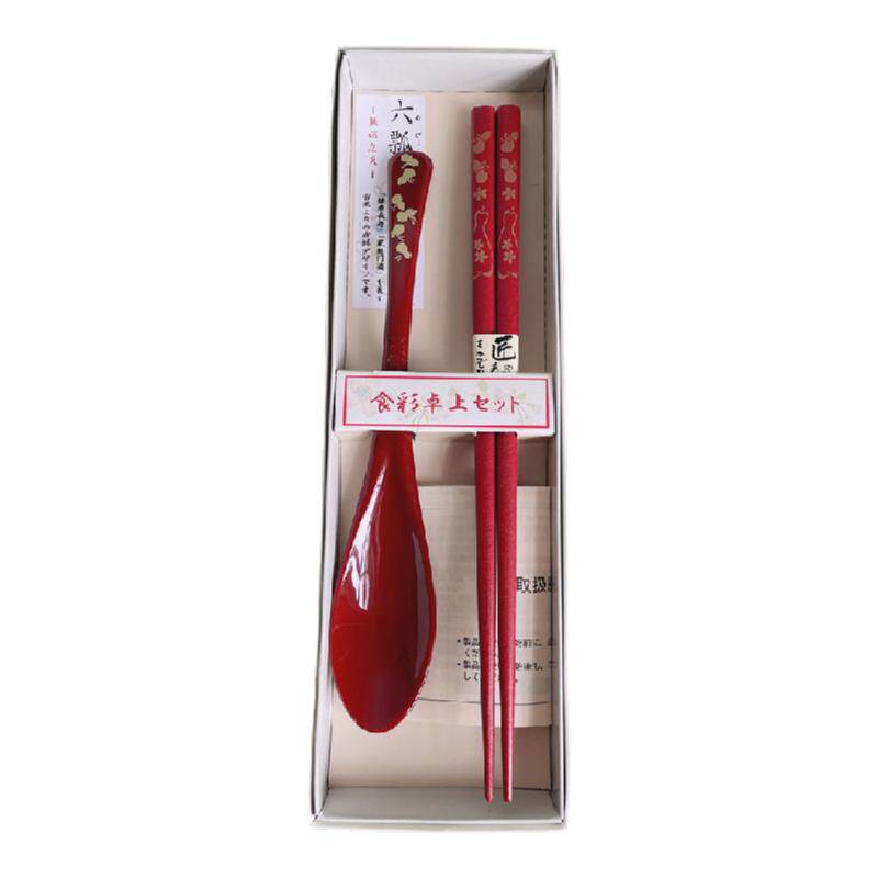日本山中樱花树脂防滑礼盒筷子