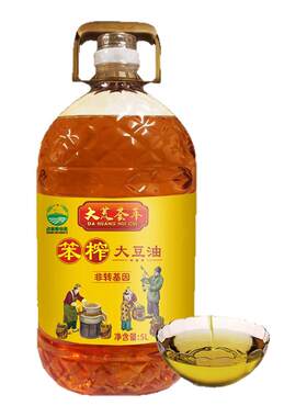 东北纯笨榨大豆油5升非转基因