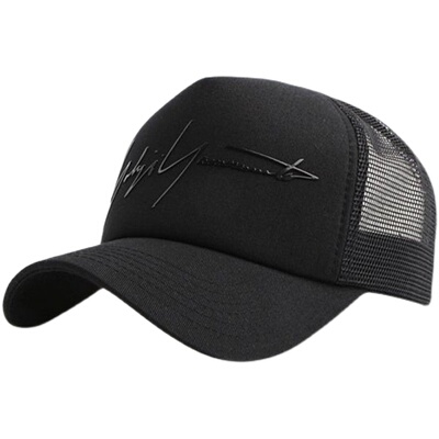 棒球帽透气网纱大头围遮阳防晒