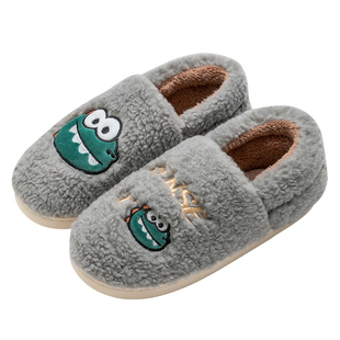 棉拖鞋男冬季2025新款包跟保暖家居棉鞋室内家用毛毛拖鞋秋冬男款