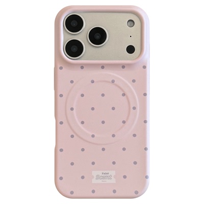 Korean-style small polka dots magnetic soft case适用iphone 13 14 15 16 17 pro max