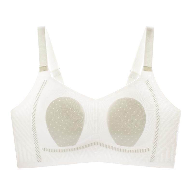 兔耳朵内衣女超薄款大胸显小胸夏季凉感收副乳防下垂不凸点文胸罩