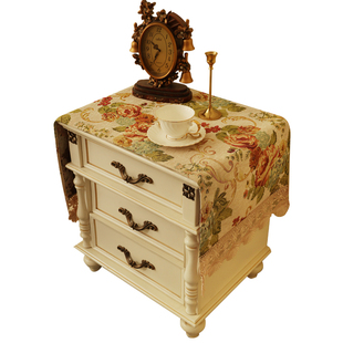 欧式高档床头柜盖布高级感高端美式轻奢2024新款床头柜垫子防尘罩