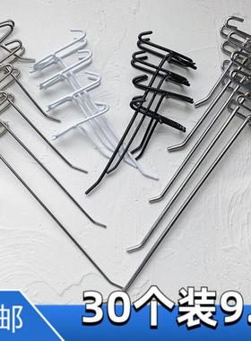 网钩加粗网格超市货架摆摊夜市便利店网架金属网货钩网片黑色挂钩