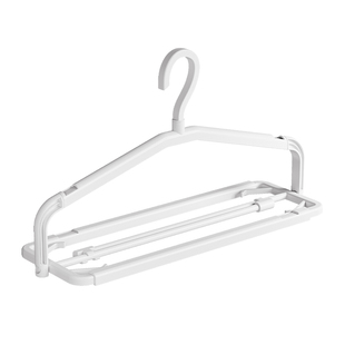 日本大衣架晒被子床单家用可伸缩杆加长大号阳台晾晒被套浴巾神器