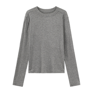 【山羊绒圆领】米图云感轻柔暖高弹力内搭女秋冬保暖上衣长袖T恤