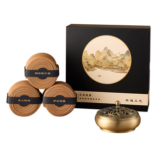 芽庄香炉沉香檀香熏香盘香家用室内鹅梨帐中香天然安神助眠香薰纯