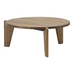 Vitra Gueridon Bas 茶几 圆形实木北欧简约Jean Prouve设计