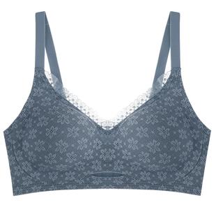 依曼丽平胸小胸显大无钢圈文胸 女士内衣光面无痕上托聚拢防下垂