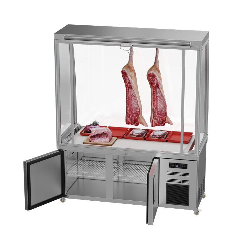生鲜牛羊肉挂肉柜商用保鲜工作台卤菜熟食保鲜柜鸭脖凉菜展示冰柜