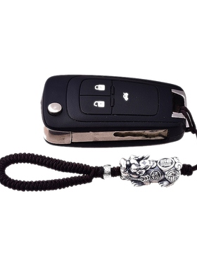 正品s999纯银貔貅汽车男创意简约