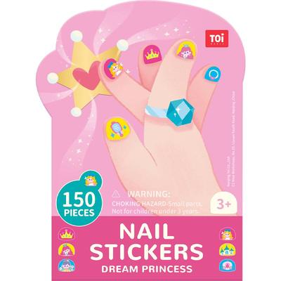 TOI图益儿童指甲贴无毒无味女孩纹身贴片