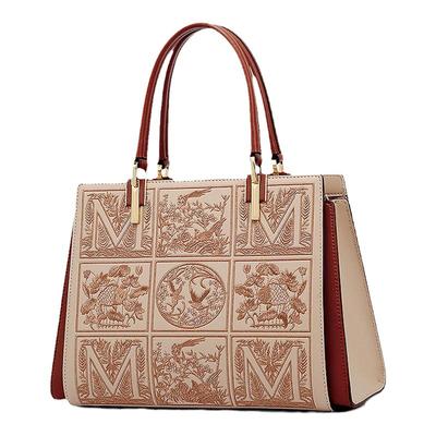 真皮女包轻奢真皮气质妈妈包