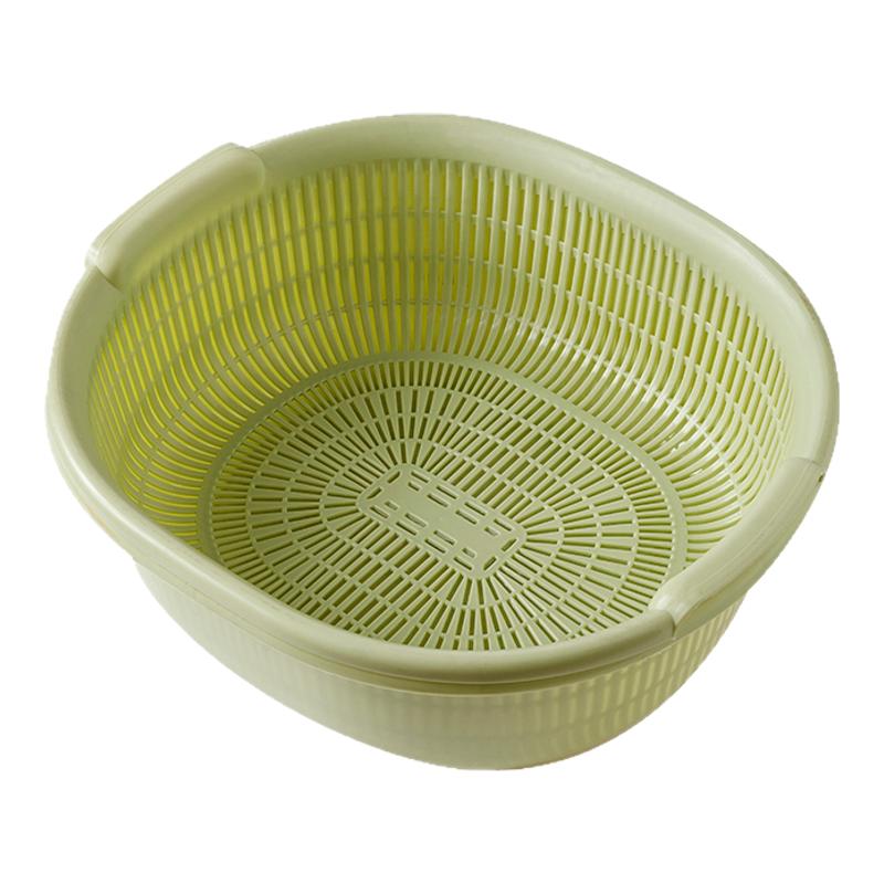 厨房双层塑料滴水篮沥水篮滤水筛