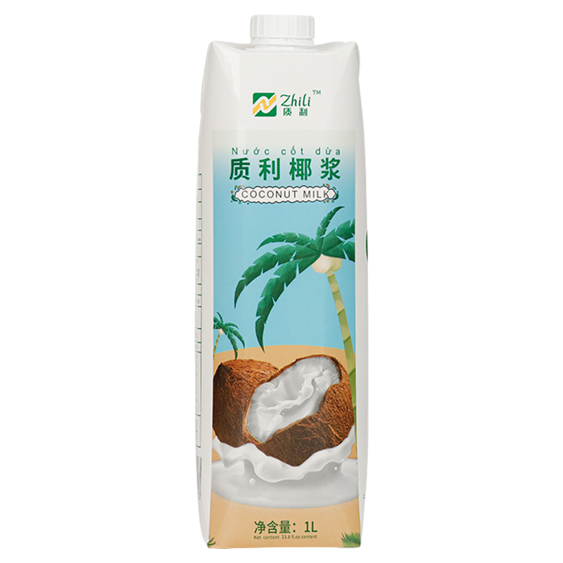 整箱越南质利椰浆1L/盒纯椰奶椰汁杨枝甘露西米露烘焙甜品原料